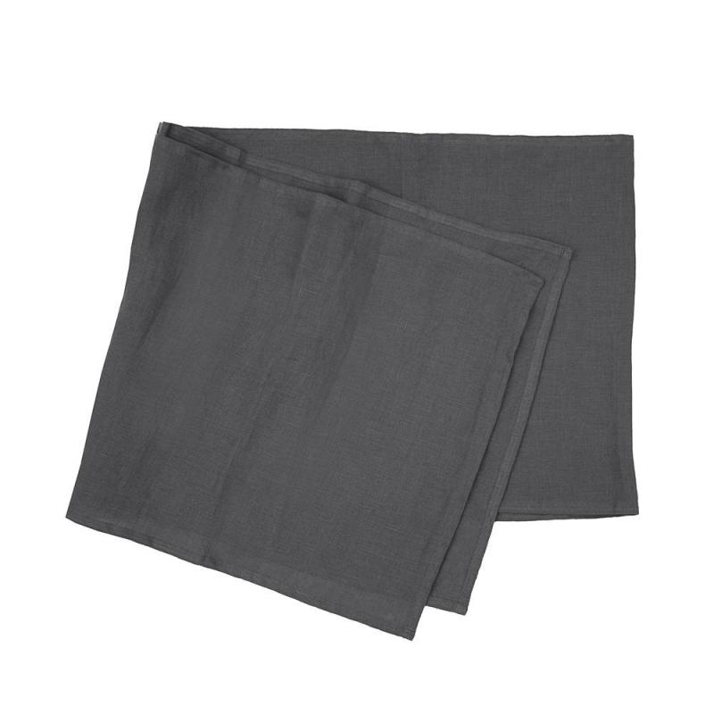 Bambury Linen Table Runner 35x180cm | Charcoal