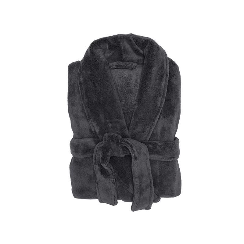 Bambury M/L Microplush Robe | Charcoal