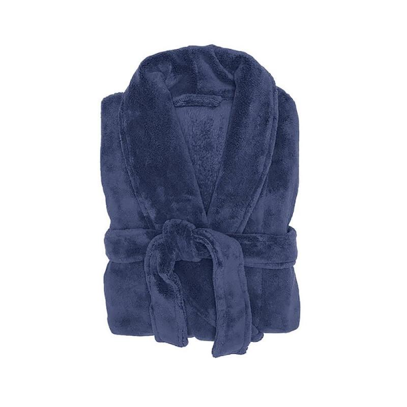 Bambury M/L Microplush Robe Denim