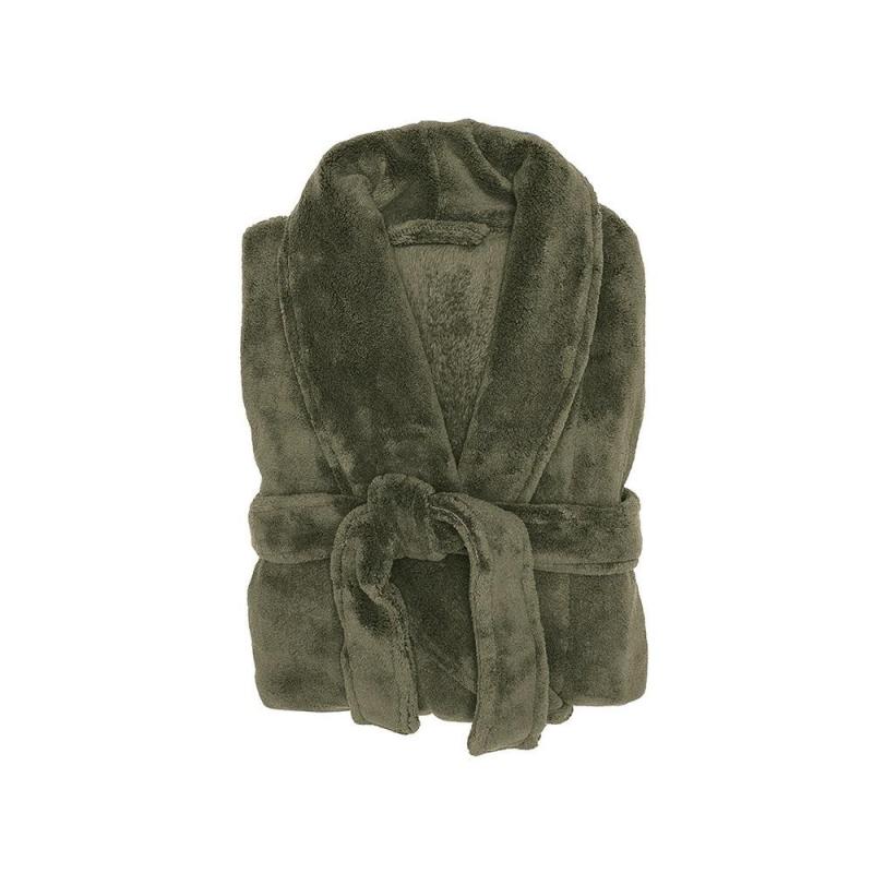 Bambury M/L Microplush Robe Olive