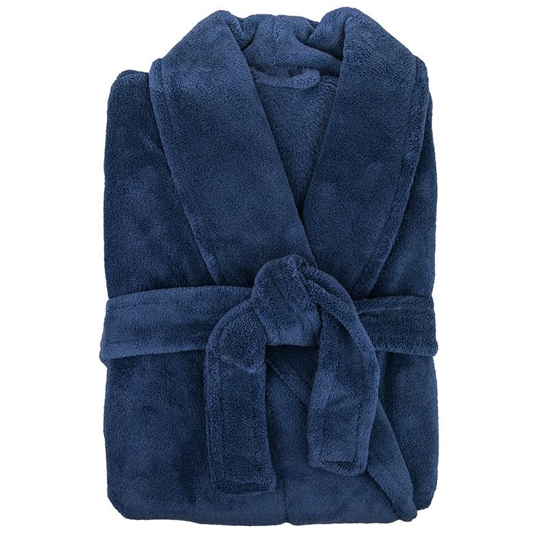 Bambury Retreat Microplush Robe | Navy
