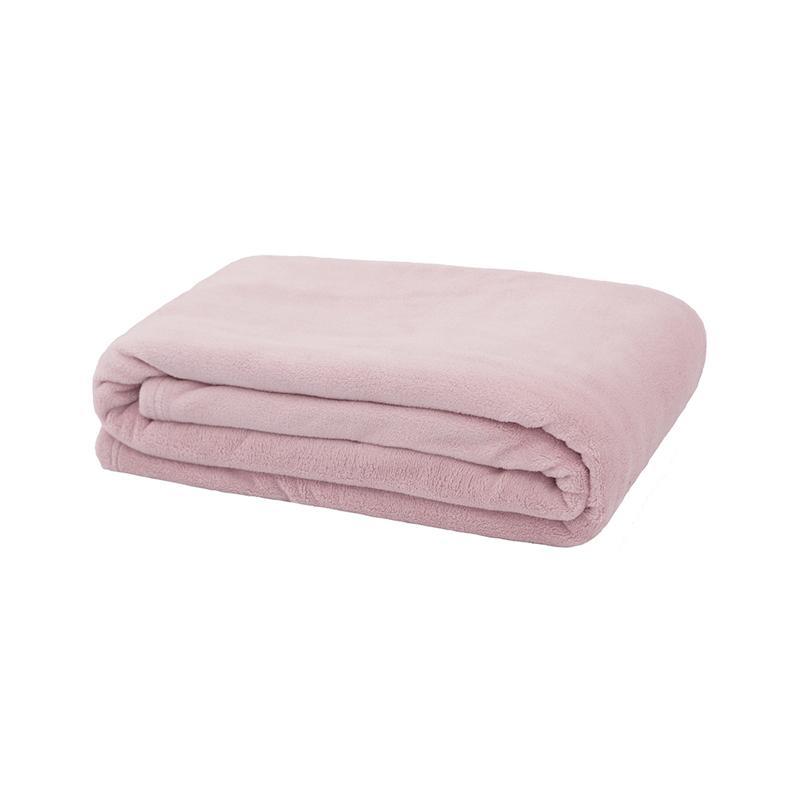 Bambury Microplush Throw Rug | Blush