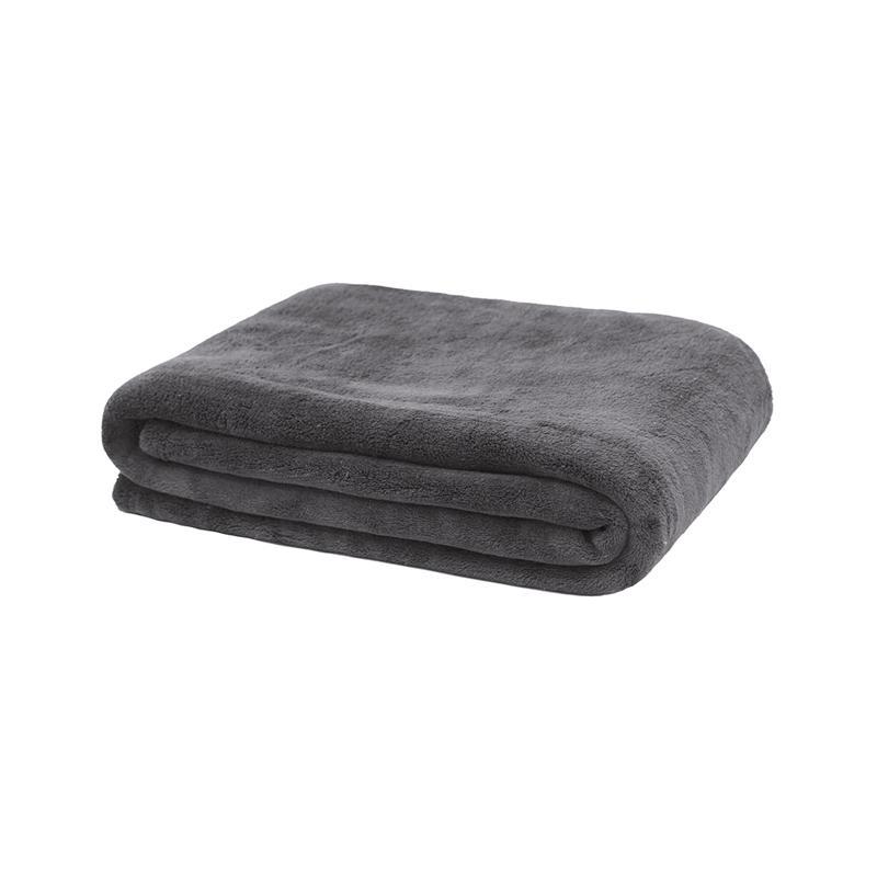 Bambury Microplush Throw Rug | Charcoal