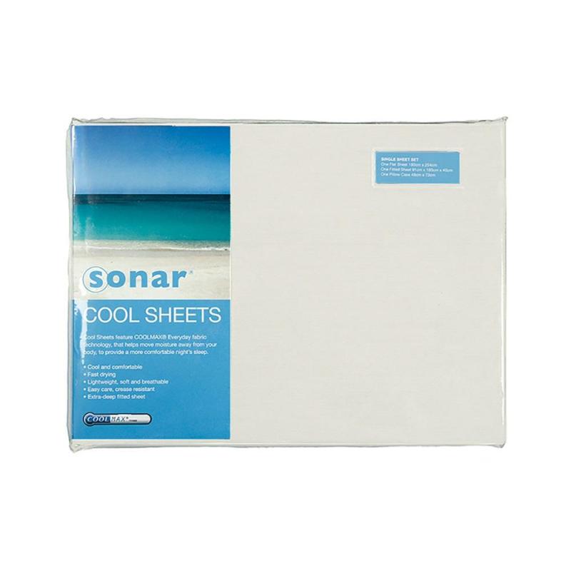 Bambury Double Sonar Coolsheet Sheet Set | Cream