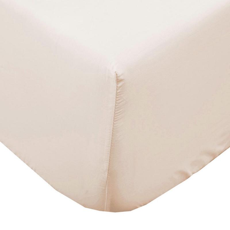 Bambury King Single Plain Dyed Fitted Sheet | Sand