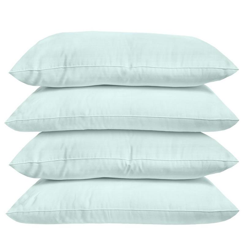 Bambury Plain Dyed Standard Pillowcase 4 Pack | Sea Foam