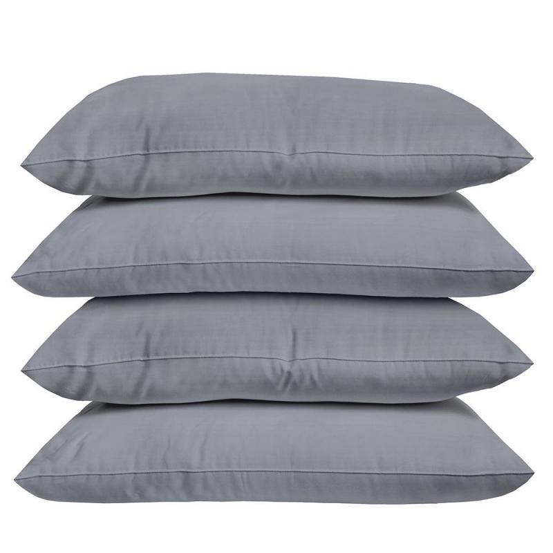 Bambury Plain Dyed Standard Pillowcase 4 Pack | Storm