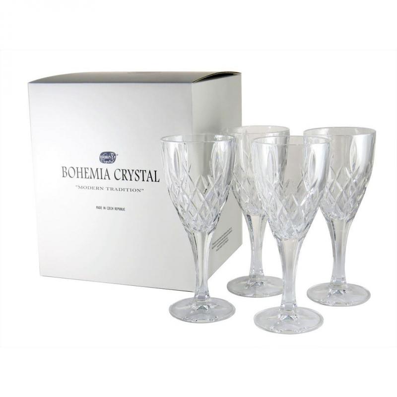 Bohemia Crystal Brixton Wine Glasses 250ml | Set of 4