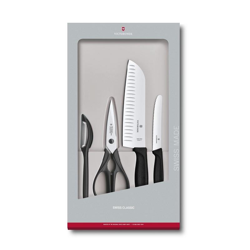 Victorinox Swiss Classic Kitchen Set, 4 pieces - BLACK | 6.7133.4G