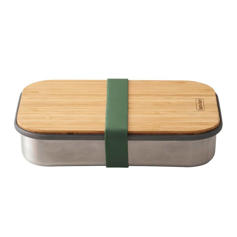 Black-blum Black + Blum Stainless Steel Sandwich Box Olive 900ml