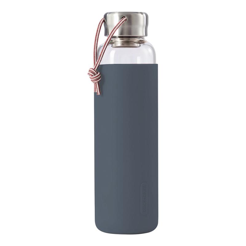 Black-blum Glass Water Bottle Slate 600ml 