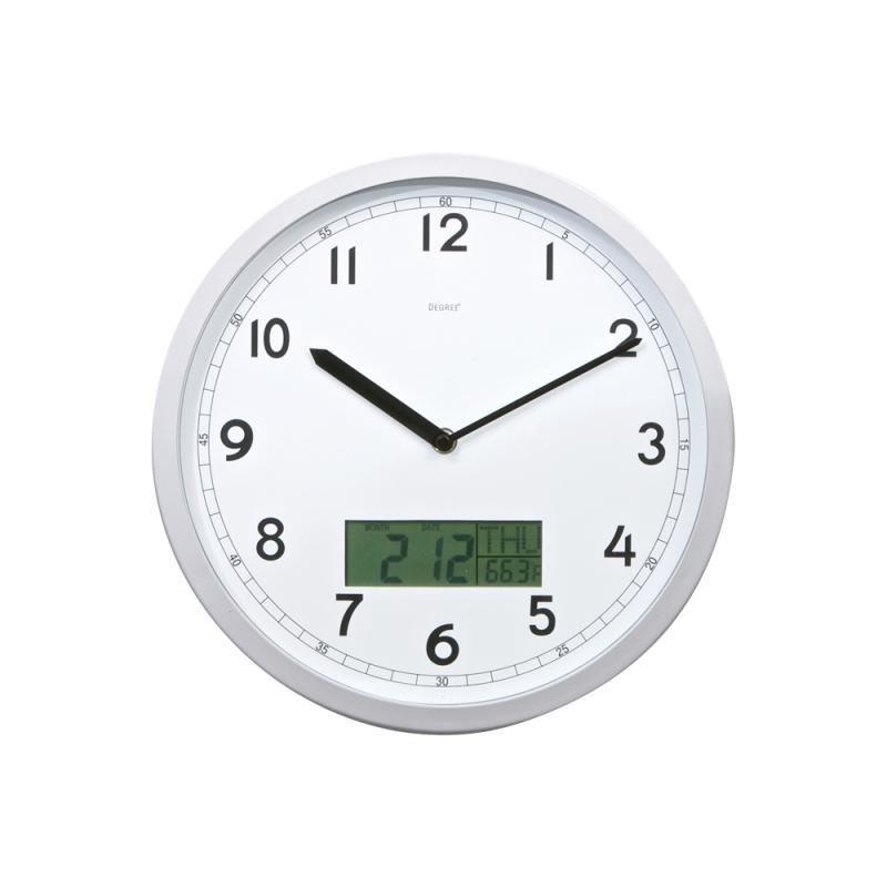 Clocks Degree Digi-Date Clock 30cm