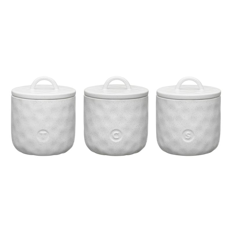 Ecology Speckle Tea, Coffee & Sugar Canisters | Milk