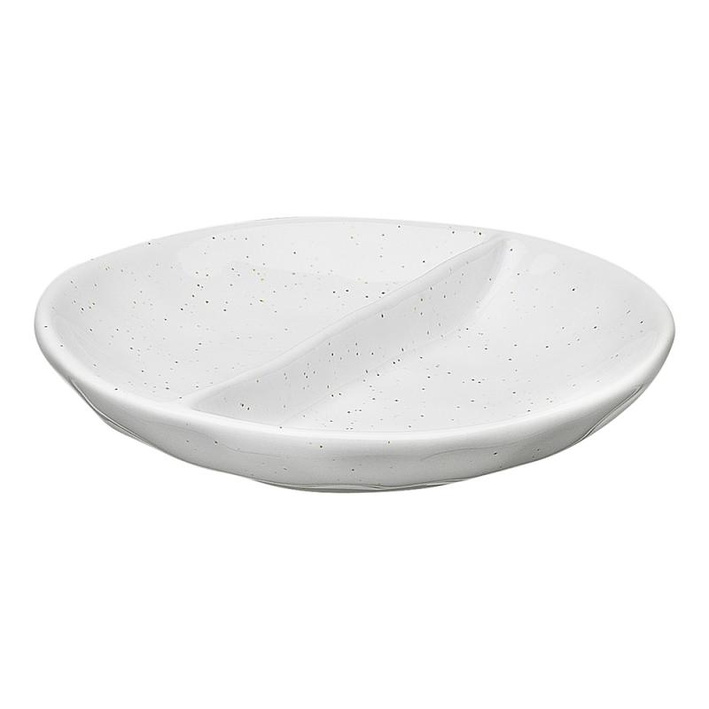 Ecology Speckle Salt & Pepper Pinch Dish | Milk