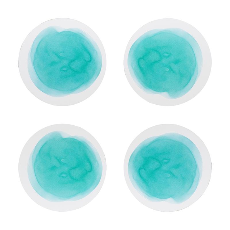 Ecology Watercolour Coasters Set of 4 | Aqua