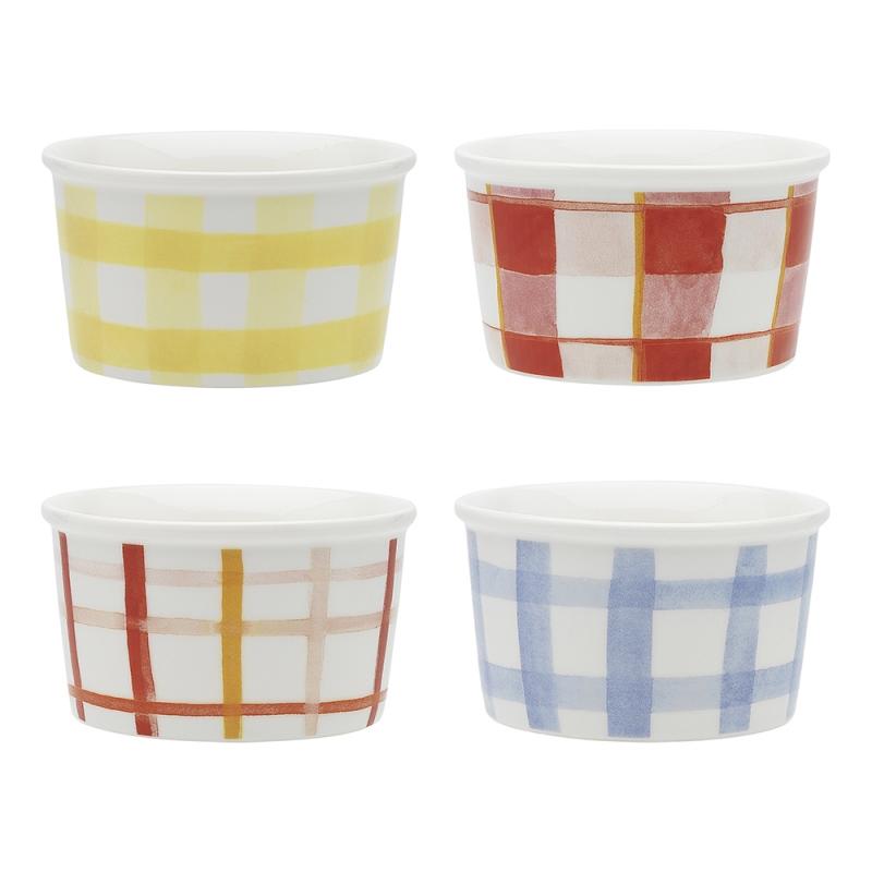 Ecology Ripe Set of 4 Ice Cream Cups 175ml | Gingham