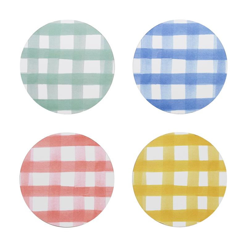 Ecology Ripe Coasters Set of 4 | Gingham