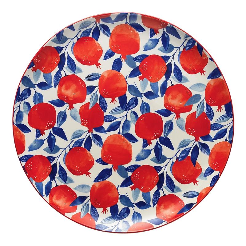 Ecology Punch Large Round Platter Pomegranate | 36cm