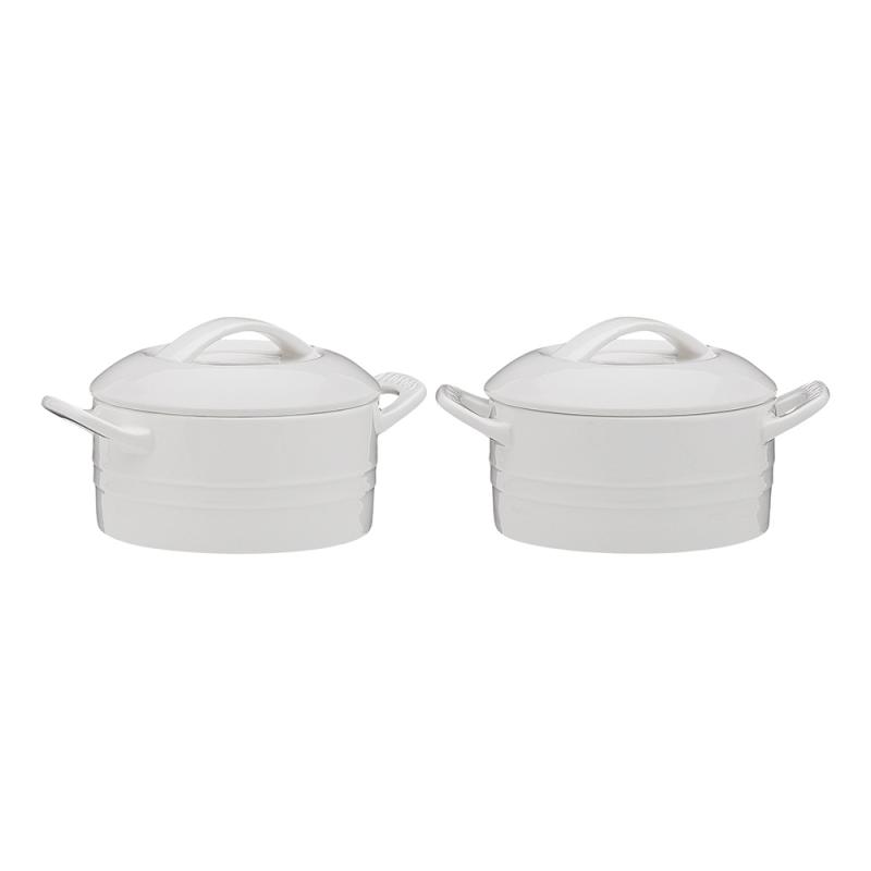 Ecology Signature Casserole 300ml with Lid | White