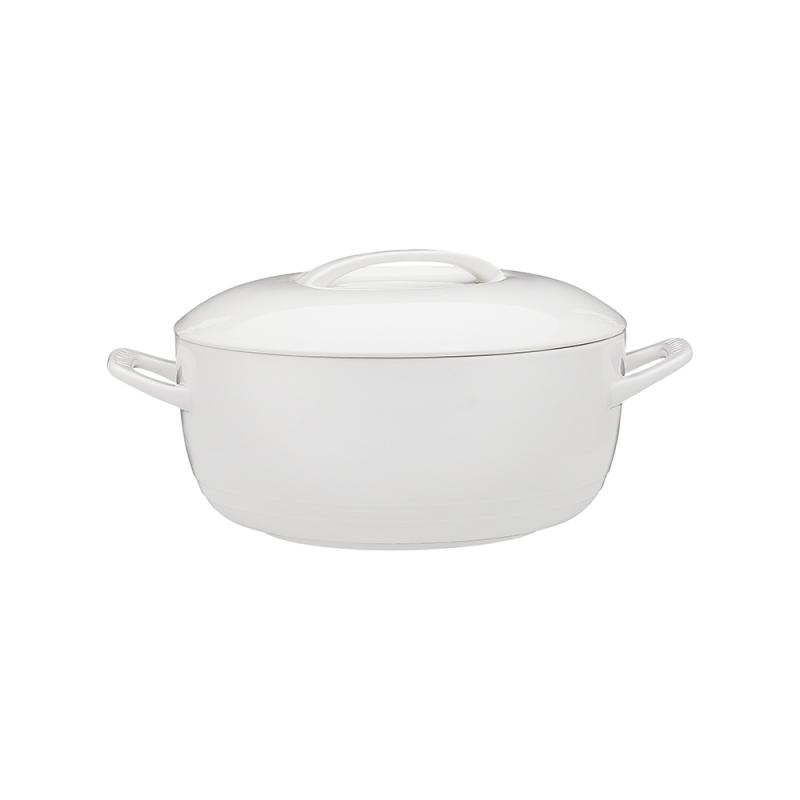 Ecology Signature Casserole Tall 2L with Lid | White
