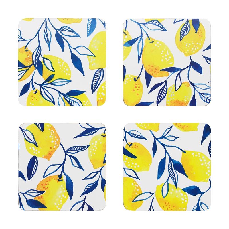 Ecology Punch Coasters Set of 4 | Lemon