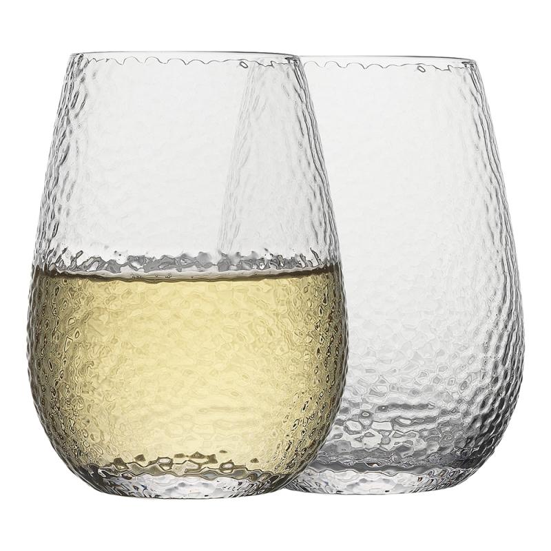 Ecology Glacier Set of 4 Stemless Wine Glasses | 390ml