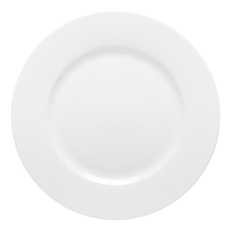 Ecology Canvas Dinner Plate Rim 27.5cm | White