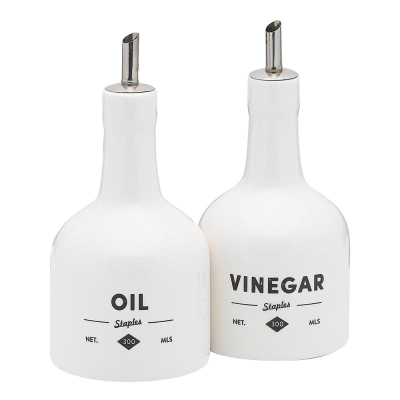 Ecology Staples Foundry Oil & Vinegar Set 8.5cm x 17.5cm