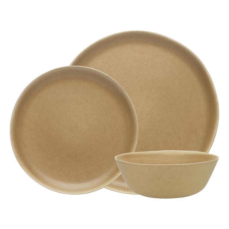 Ecology Malta 12 Piece Dinner Set | Caramel