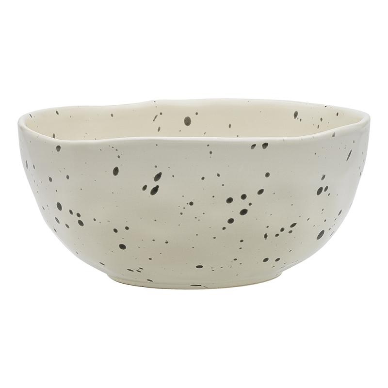 Ecology Speckle Laksa Bowl Polka White | 20cm