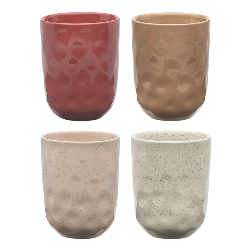 Ecology Speckle Set of 4 Cuddle Mugs 250ml | Multi