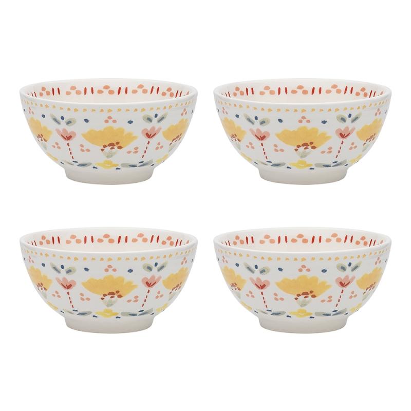 Ecology Clementine Set of 4 Ice Cream Bowls | 12cm