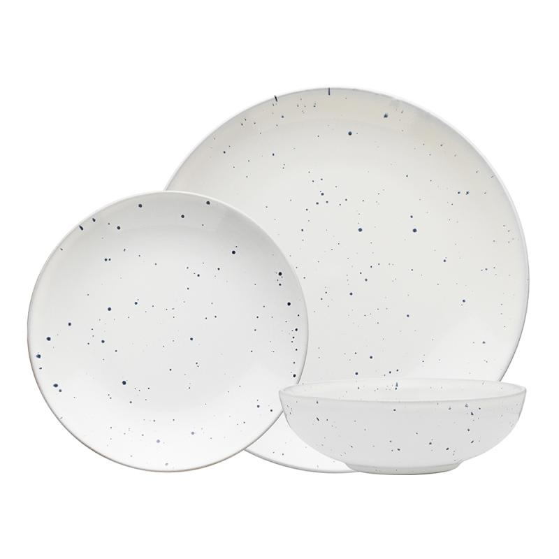 Ecology Dwell Dinner Set 12 Piece | Eggshell 