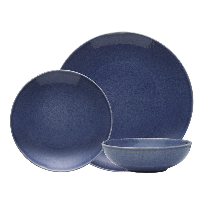 Ecology Dwell Dinner Set 12 Piece | Azure 
