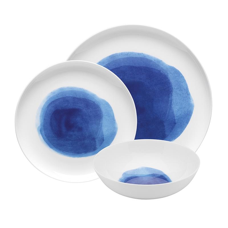 Ecology Watercolour 12 Piece Dinner Set Ocean