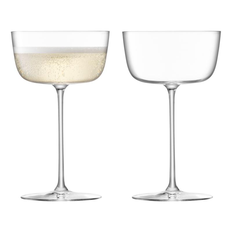 LSA International Borough Cocktail Saucer Set 4