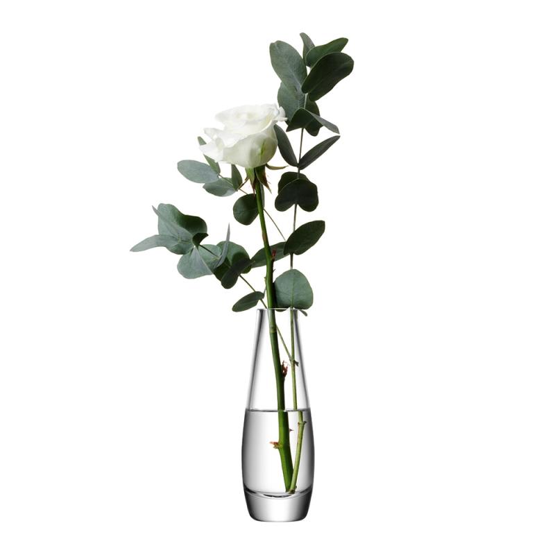 LSA Flower Single Stem Vase 17cm | Clear