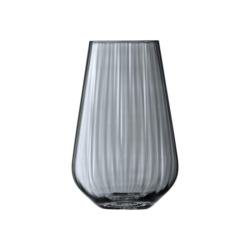 LSA Zinc Vase Sheer Zinc 28cm | Grey Lustre