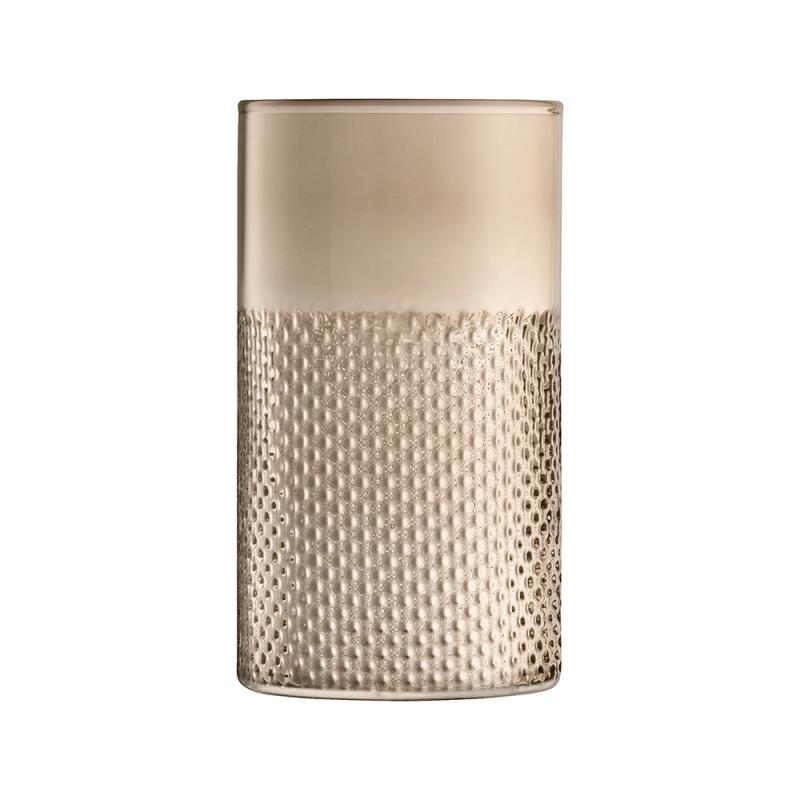 Lsa Wicker Vase/Lantern 25cm Taupe