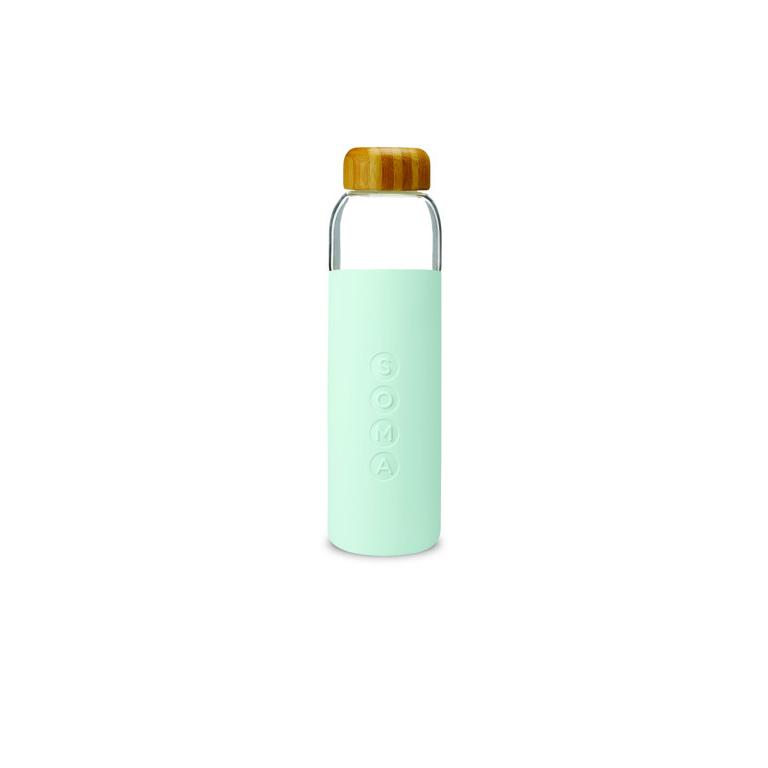 Soma Water Bottle Glass 500ml | Mint