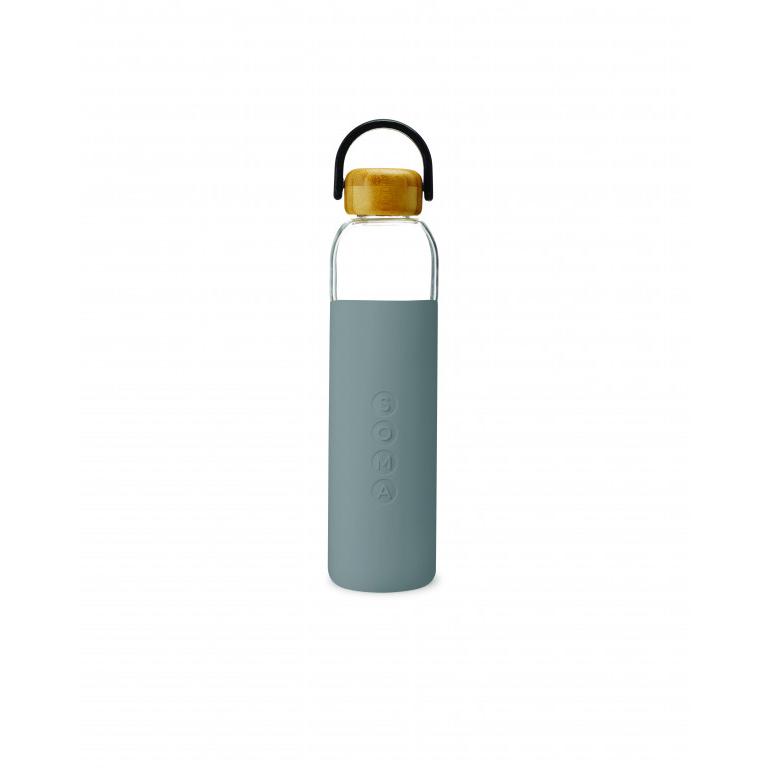 Soma Water Bottle Glass 700ml | Grey