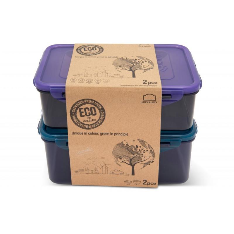 Lock & Lock Eco 2pc Rectangular Set