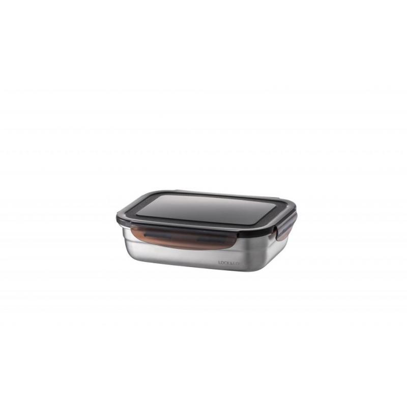Lock & Lock Food-Safe Stainless Steel Rectangular 670ml