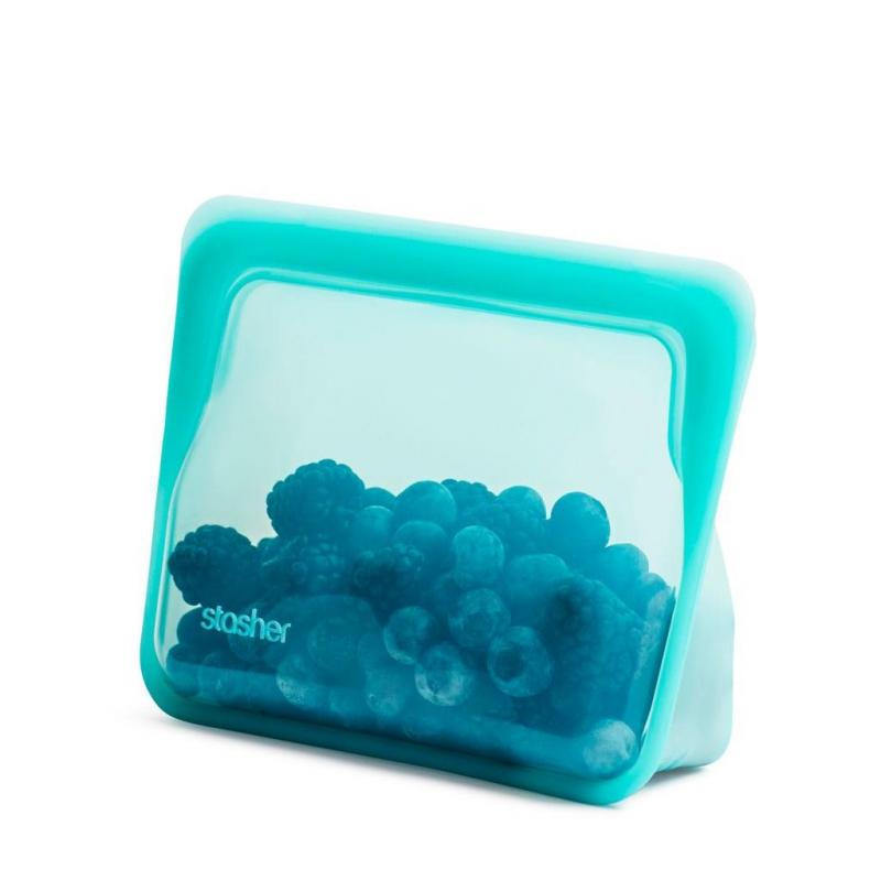 Stasher Stand Up Mini 828ml | Aqua