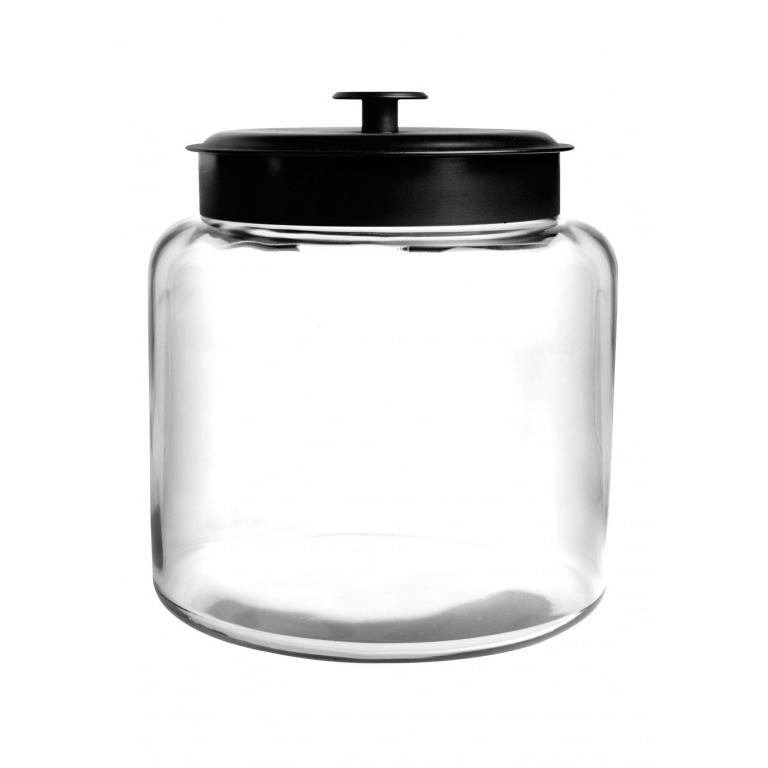 Anchor Hocking Montana Jar with Black Lid 5.7L 