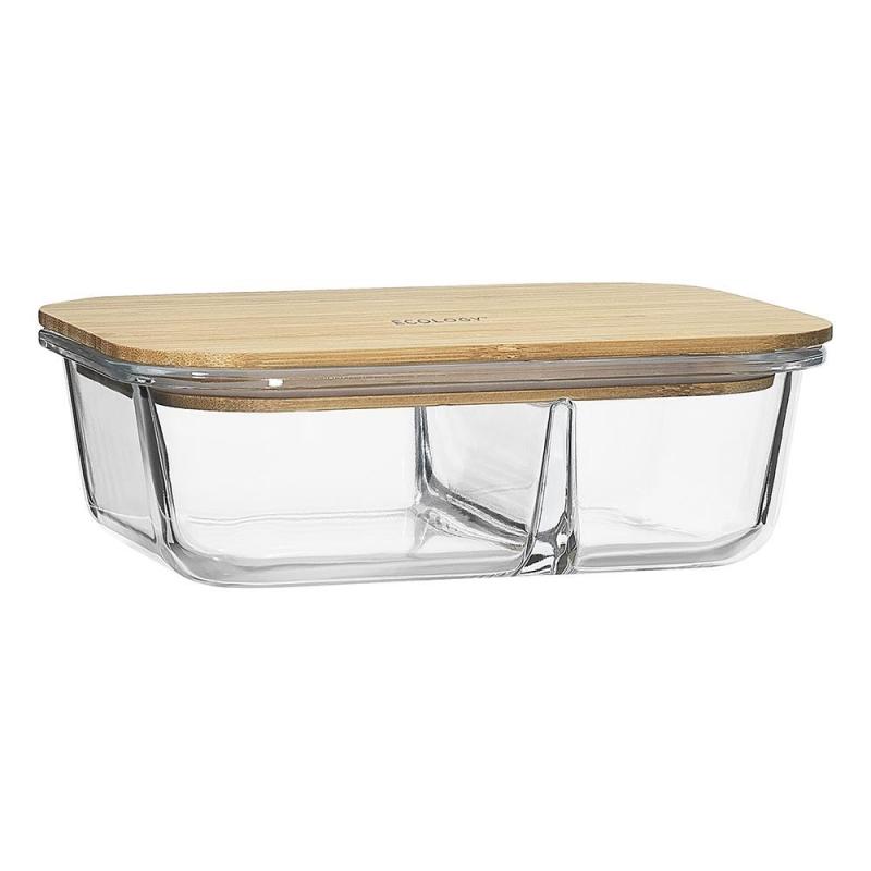 Ecology Nourish 2 Compartment Rectangle Storage Container 20cm