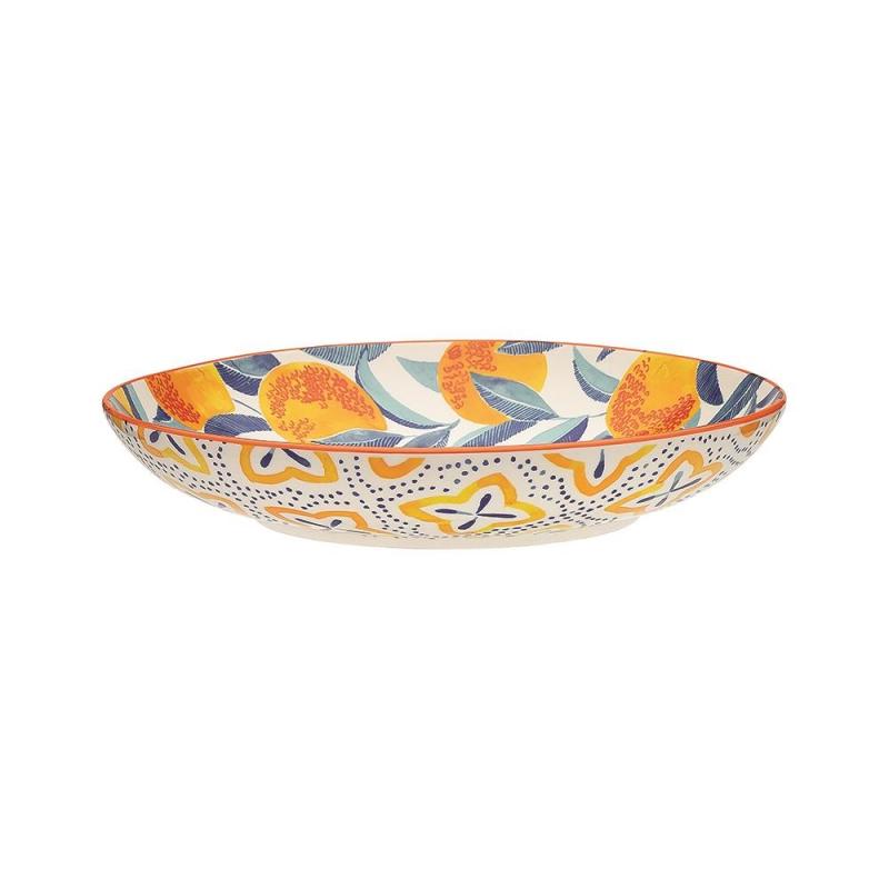 Ecology Punch Medium Shallow Bowl Orange