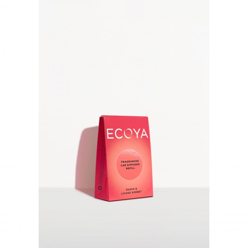 Ecoya Car Diffuser Refill | Guava & Lychee