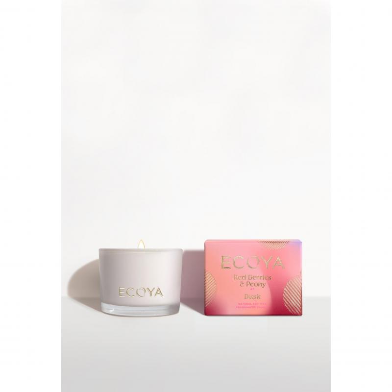 Ecoya Red Berries & Peony Monty Candle Christmas Limited Edition