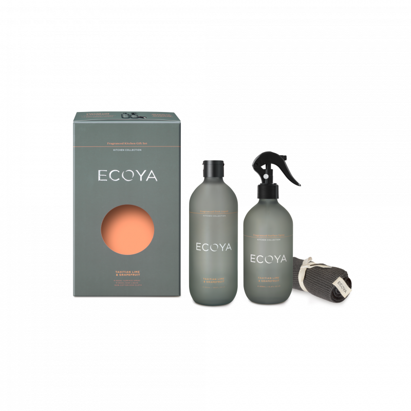 Ecoya Tahitian Lime & Grapefruit Kitchen Gift Set
